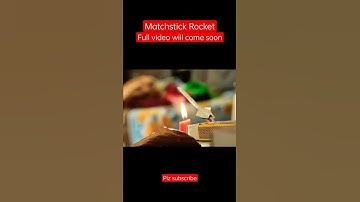 Matchstick amazing rocket how to make easy steps in full video.#shorts #youtubeshorts #diy #rocket
