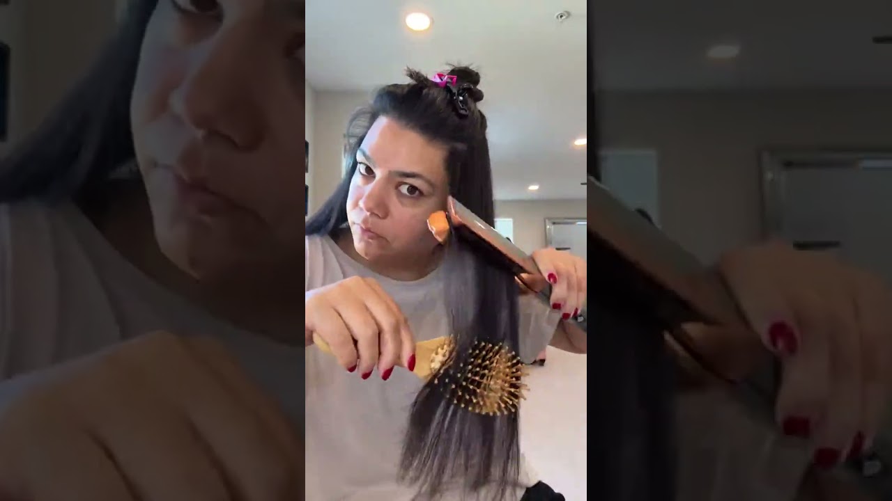 Dyson Airstrait comes in clutch every time #dyson #dysonairstrait #hairtok #hairinspo #pakistani