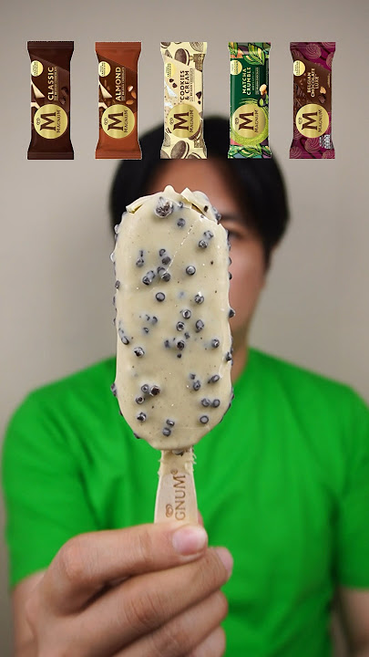 EATING VARIOUS MAGNUM ICE CREAM #asmr #shorts #icecream #walls