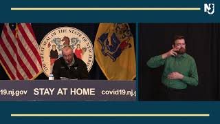 ASL TRANSLATION: Governor Phil Murphy holds a coronavirus briefing in Trenton on May 2, 2020.