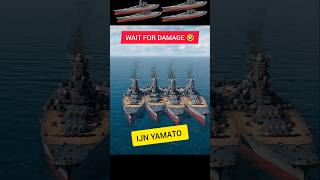 4X☠️ IJN Yamato Damage in Modern Warships | #Shorts