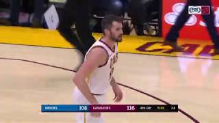Kevin Love Does it on both Ends with Block & three vs Knicks - Feb 3, 2020
