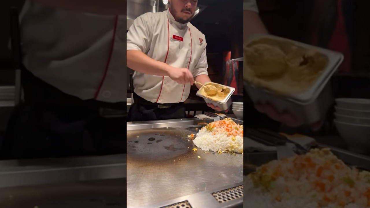 Offset goes to Benihana's and get rice cooked in front of him 