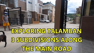 EXPLORING TALAMBAN, CEBU.  3 SUBDIVISIONS ON THE MAIN ROAD