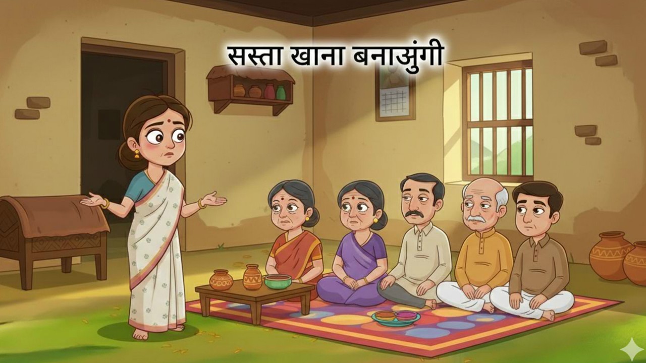 सस्ता खाना बनाऊंगी | Kahani | Bedtime Stories | Stories in Hindi | Comedy | Story |