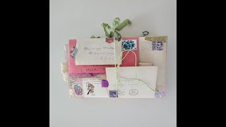SOLD - Stacked Envelope Floral Journal