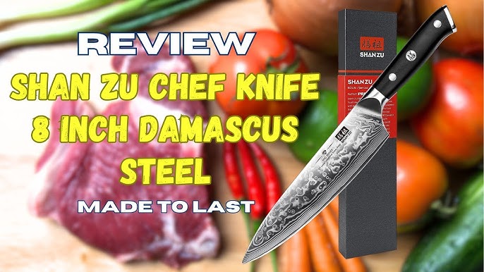 THE REVIEW OF SHAN ZU GYO SERIES CHEF'S KNIFE AND PRO SERIES SANTOKU 