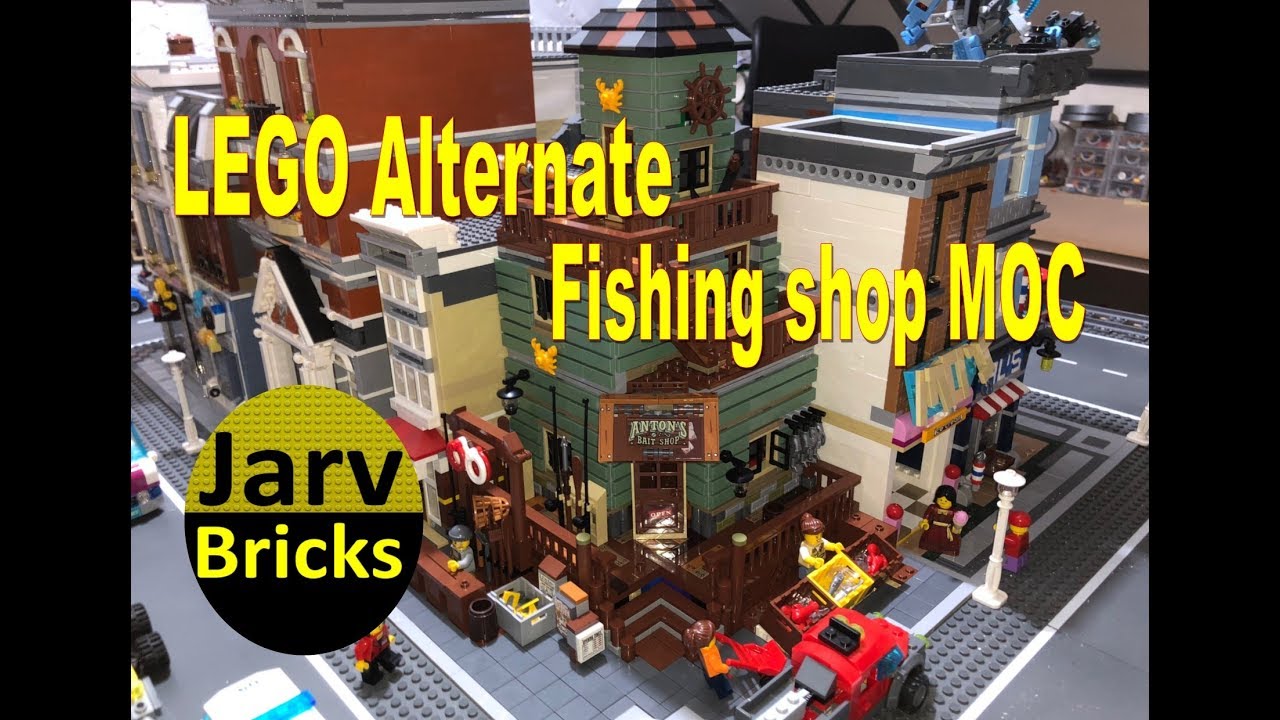 The Old Fishing Store Series 16050 9 Sets Street View MOC Model Building