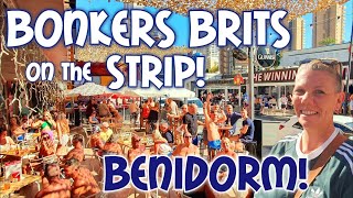 Benidorm  Brits boozing it up  Bars are bouncing!