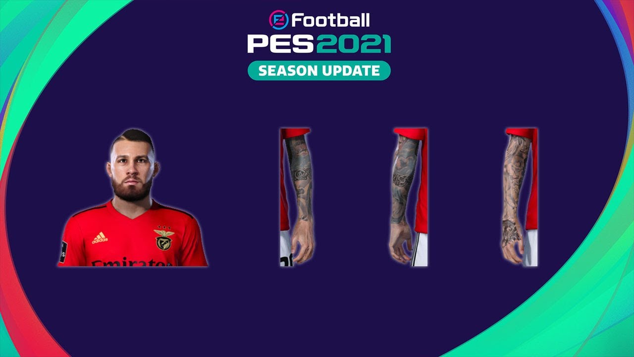 Otamendi + Tattoo Compatível com todos Patchs - Pes2021 - YouTube