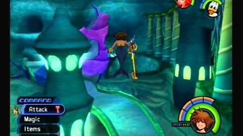 Let's play Kingdom Hearts part 25 Ursula's Cauldron