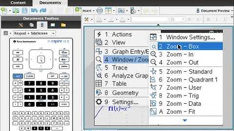 Setting the Viewing Window on a TI-nSpire