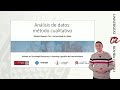 Análisis de datos: Método cualitativo