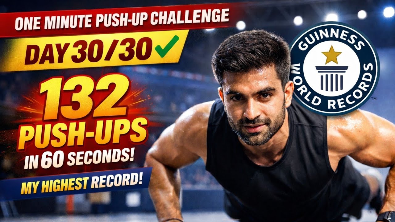 One minute push-up challenge 😱 || Day 30/30 ✅ || Alpha Tiger 