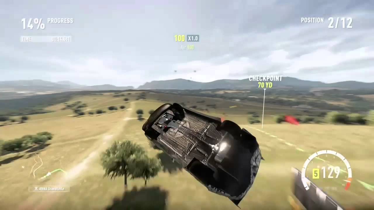 Forza Horizon 2 jumps and crashes