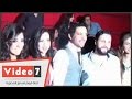 بالفيديو.. آيتن عامر وإيمى غانم ومى سليم والرداد فى العرض الخاص لـ "زنقة ستات"