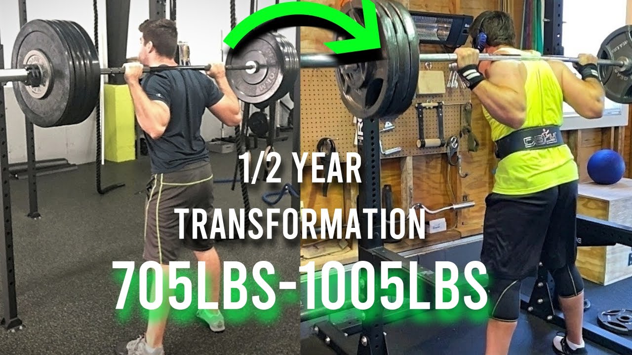 1 YEAR TRANSFORMATION (705LBS - 1005LBS) | 1000 POUND CLUB |