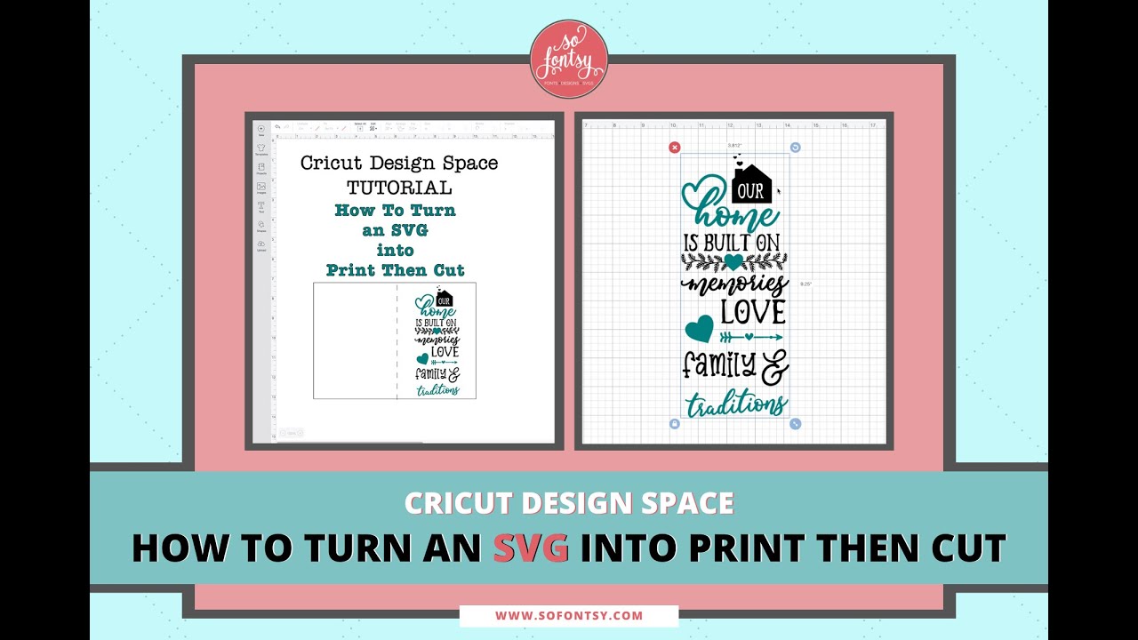 Download Cricut Design Space How To Turn An Svg Into Print Then Cut So Fontsy PSD Mockup Templates