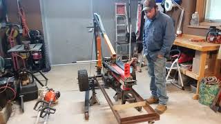 making the Harbor Freight 5-ton log splitter more mobile