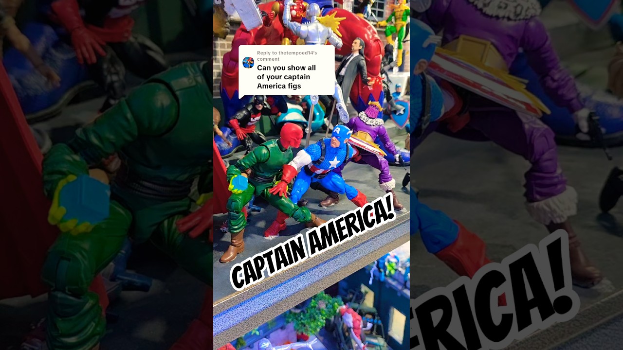 As requested, here are the Captain America Marvel Legends action figures from the collection.