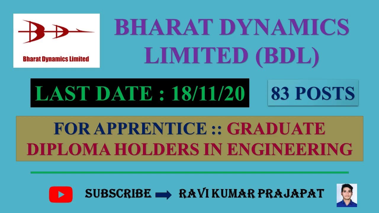 BDL Graduate & Technician Apprentice Online Form 2020 ||