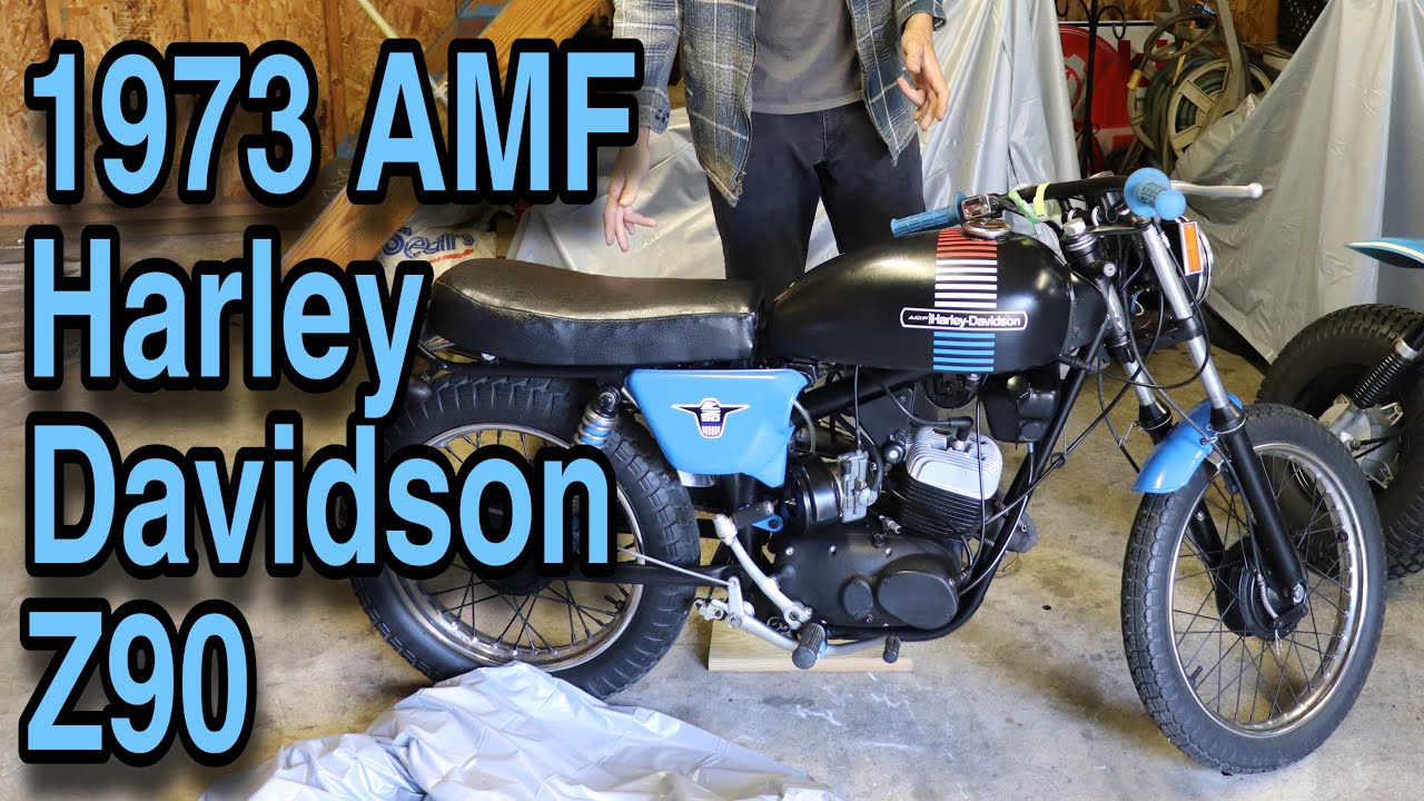 Rare 1973 Amf Harley Davidson Z90 Motorcycle Custom Restoration Youtube