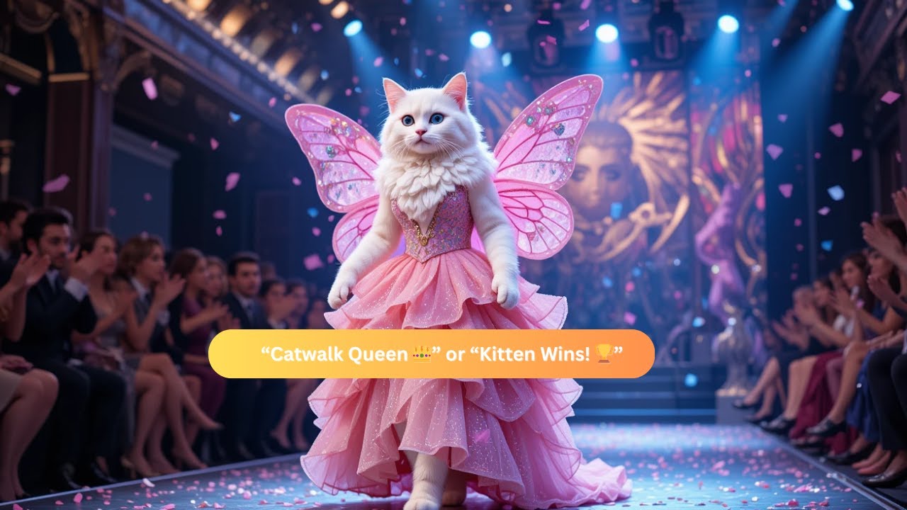 “Beautiful Kitten Wins Modelling Competition 👑 | Cutest Cat Fashion ...