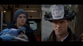 Brettsey - Chicago Fire - 8x12 Pt.1 - Firehouse saves a man
