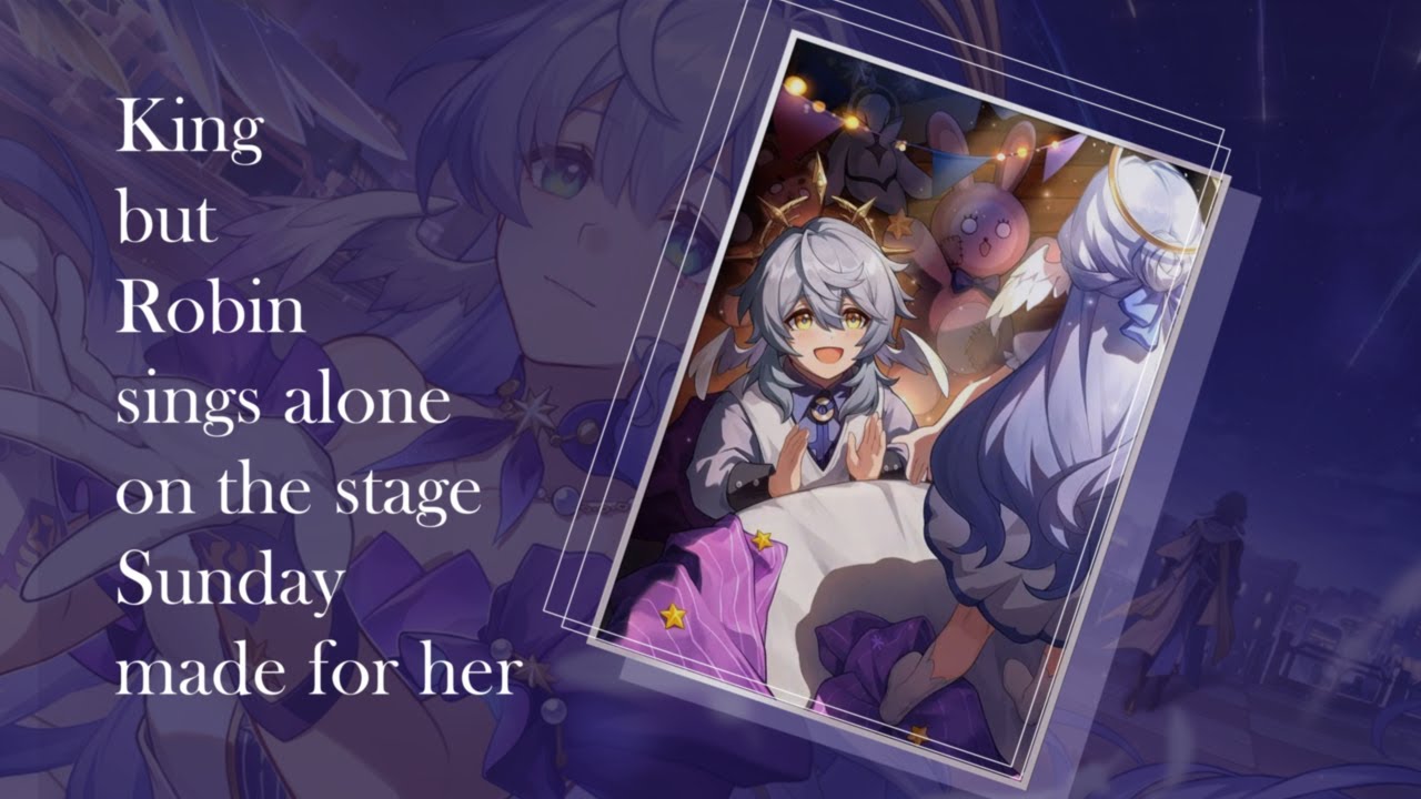 King, but Robin sings alone on the stage Sunday made for her