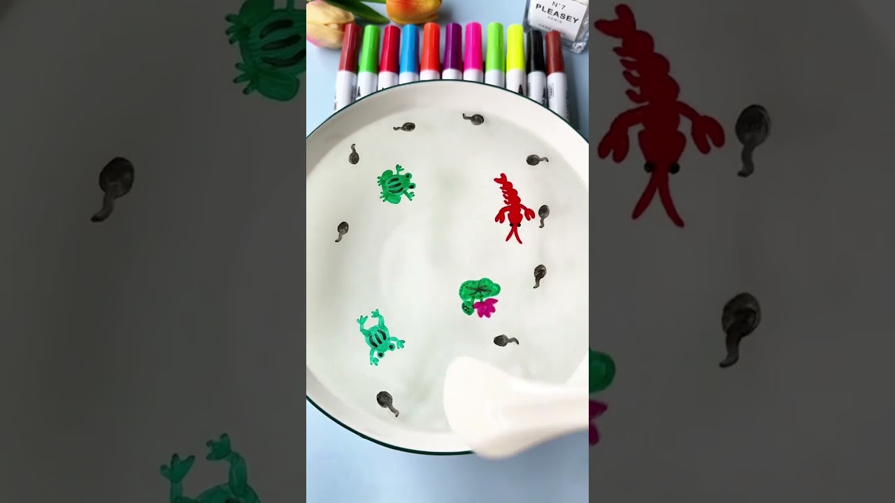 Play with your children with the magical floating pen. Floating pen, water painting, drawing