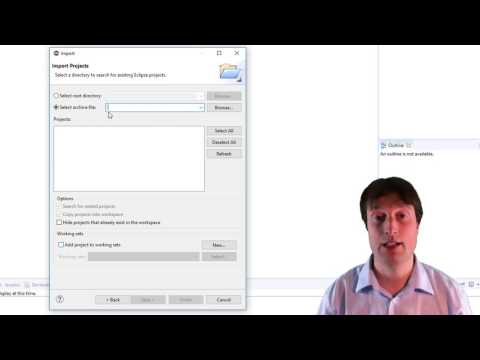 Video: Wie importiere ich eine.project-Datei in Eclipse?