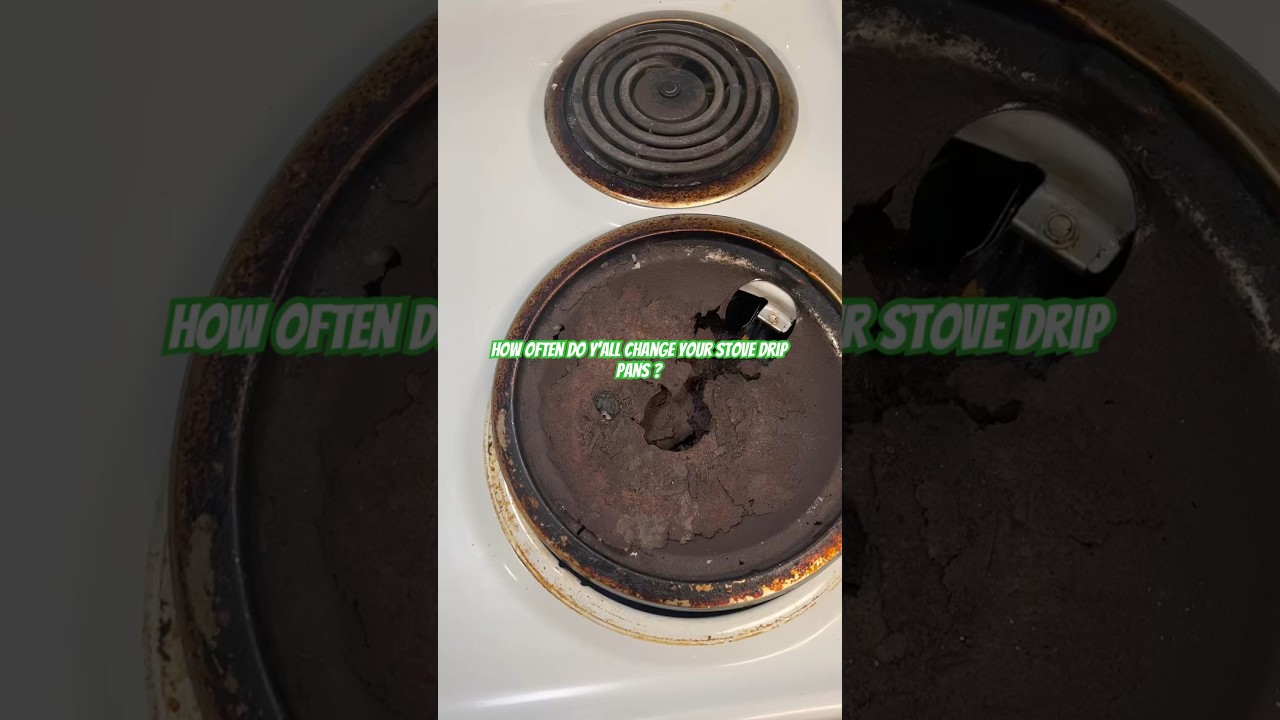 Let’s clean my stove & change the drip pans ! 😳 