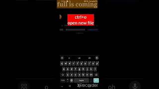 Shortcut key in acode.Acode App tips. #acode #coding