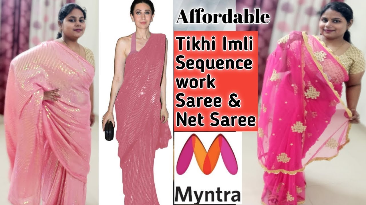 myntra net saree