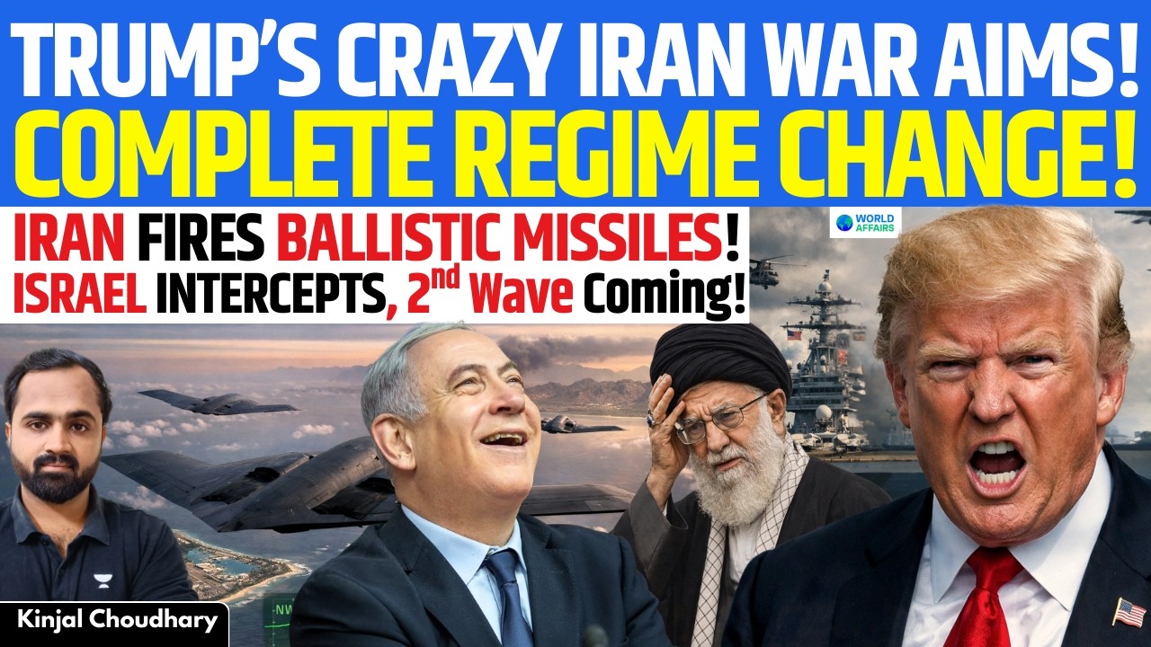 Trump Declares Regime Change As US WAR Goal! IRAN Launches Ballistic Missiles At Israel! Kinjal
