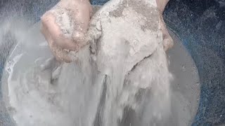 dusty soft sand cement shape's non-stop crumble in water 💦 screenshot 4