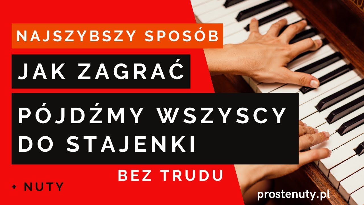 Jak zagrać ♫ Pójdźmy wszyscy do stajenki ♫ na keyboardzie - YouTube