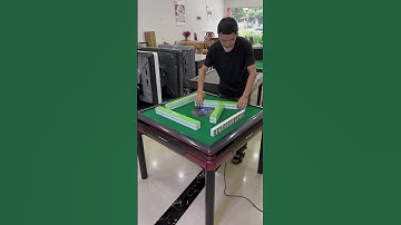 Automatic Mahjong Table/Foldable Ultra Slim washing system (Deluxe Set+TOP,[Black + White]