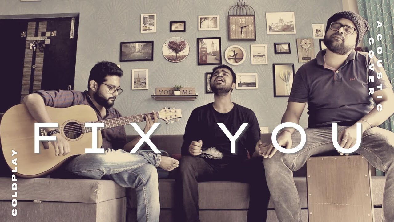 Fix You - Coldplay Acoustic Cover | Unplugged | Guitar and Cajon Cover