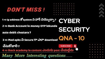 Cyber Security & Ethical Hacking QnA Episode - 10 || Shiva Ram Tech ||