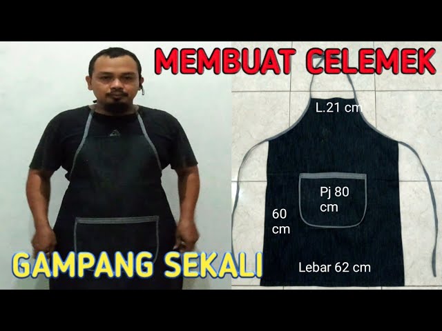 Cara Membuat Pola Apron Celemek Youtube