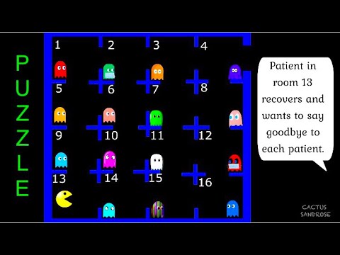 Isolation Pacman Can You Solve This 16 Isolation Rooms Puzzle ? Help Patient 13, Pacman ...