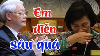 Bị lên án giữa hội trường quốc hội, Thím Ngân khóc sướt mướt khiến Tổng Trọng bối rối