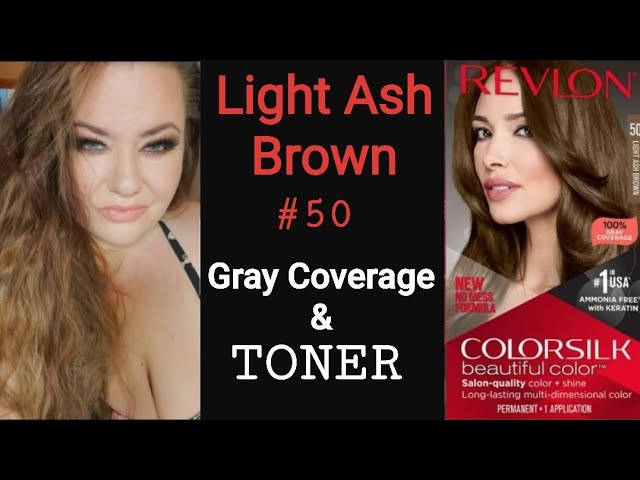 REVLON Colorsilk | Light Ash Brown #50 | Application & Review - YouTube