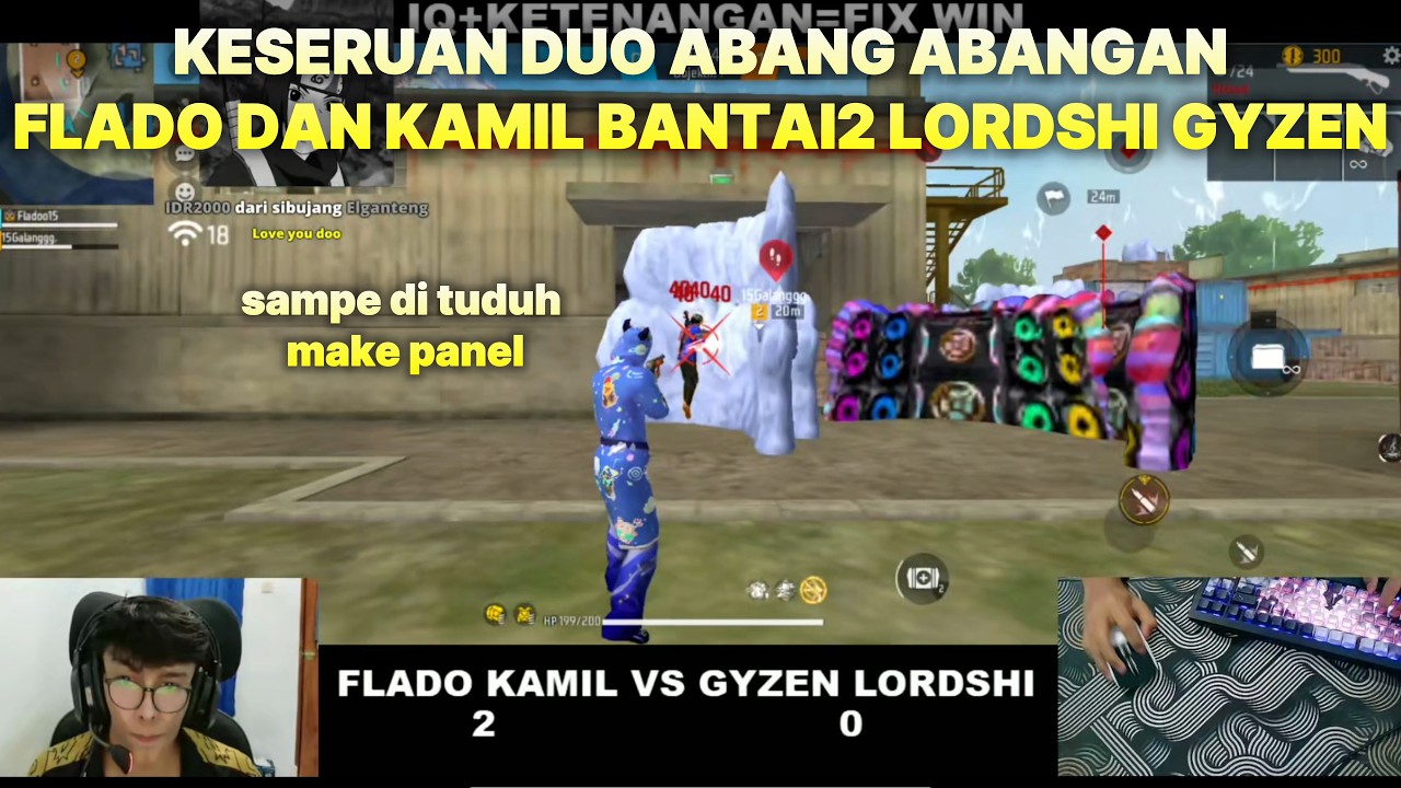 DUO APANIH GUYS NAMANYA😨FLADO X KAMIL VS GYZEN X LORDSHI SERU PARAH SALING ADU AIM MERAH‼️