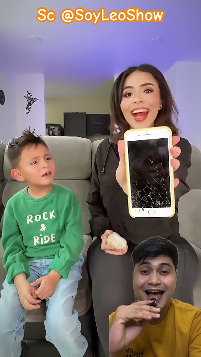 CRACK YOUR PHONE USING A BRICK ⁉️ SoyLeoShow