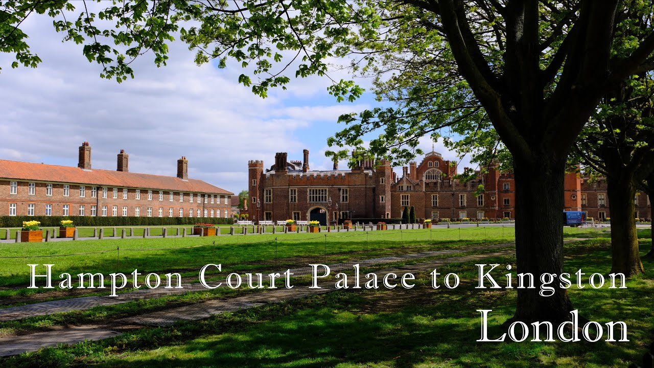 LONDON | Hampton Court Palace to Kingston upon Thames | ENGLAND | relaxing drive | 4K HDR