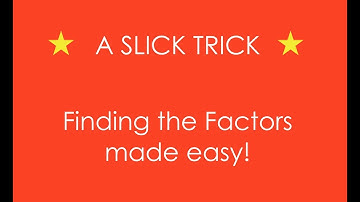 Slick Trick! Finding the number of factors of a number. | Number Theory