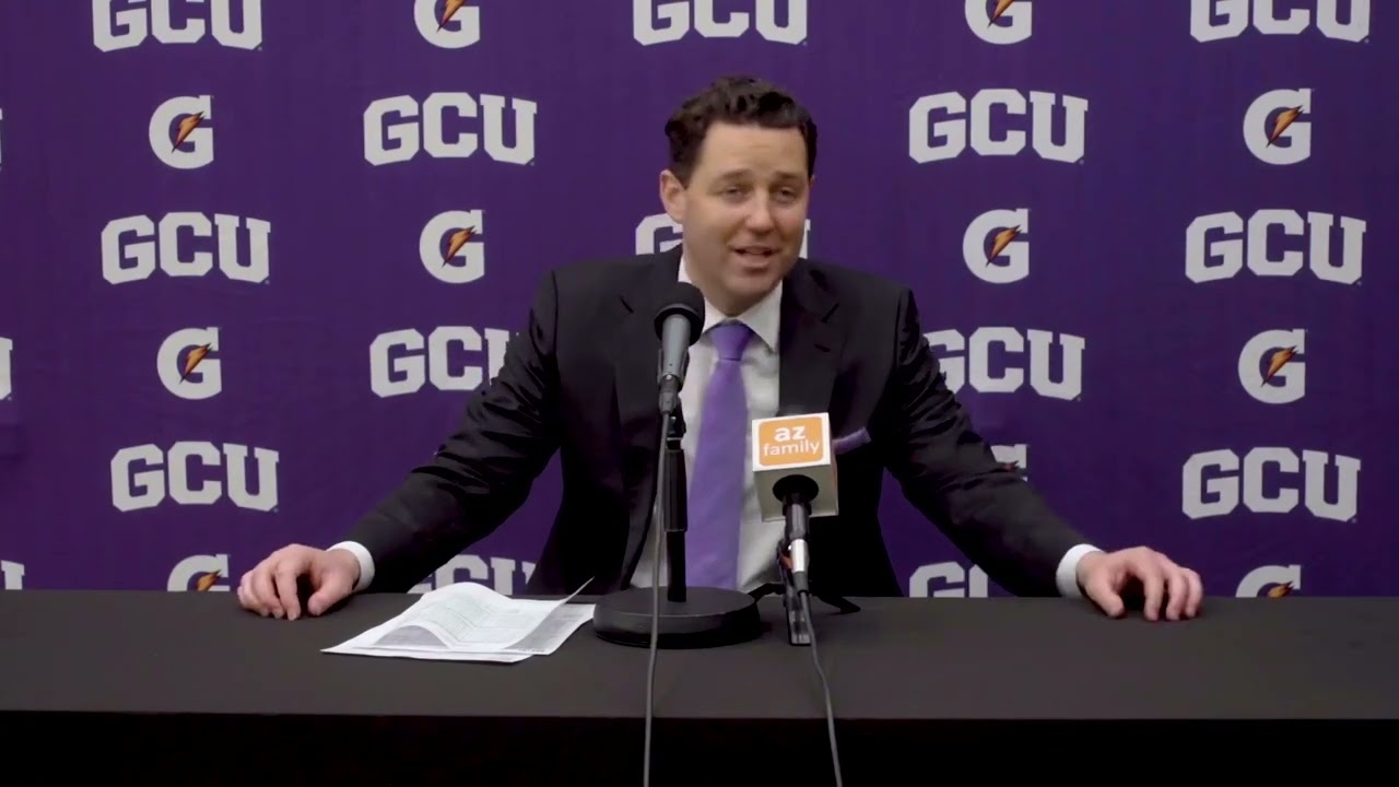 GCU vs Dixie State Bryce Drew Post Game | Men’s Hoops