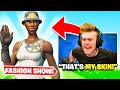 I copied FAMOUS YOUTUBER'S Fortnite FASHION SHOW OUTFITS and WON!